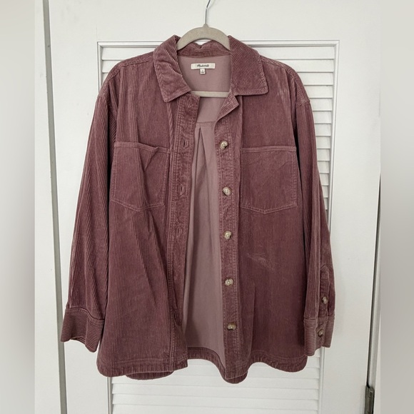 Madewell Jackets & Blazers - Madewell Corduroy Utility Jacket - Mauve